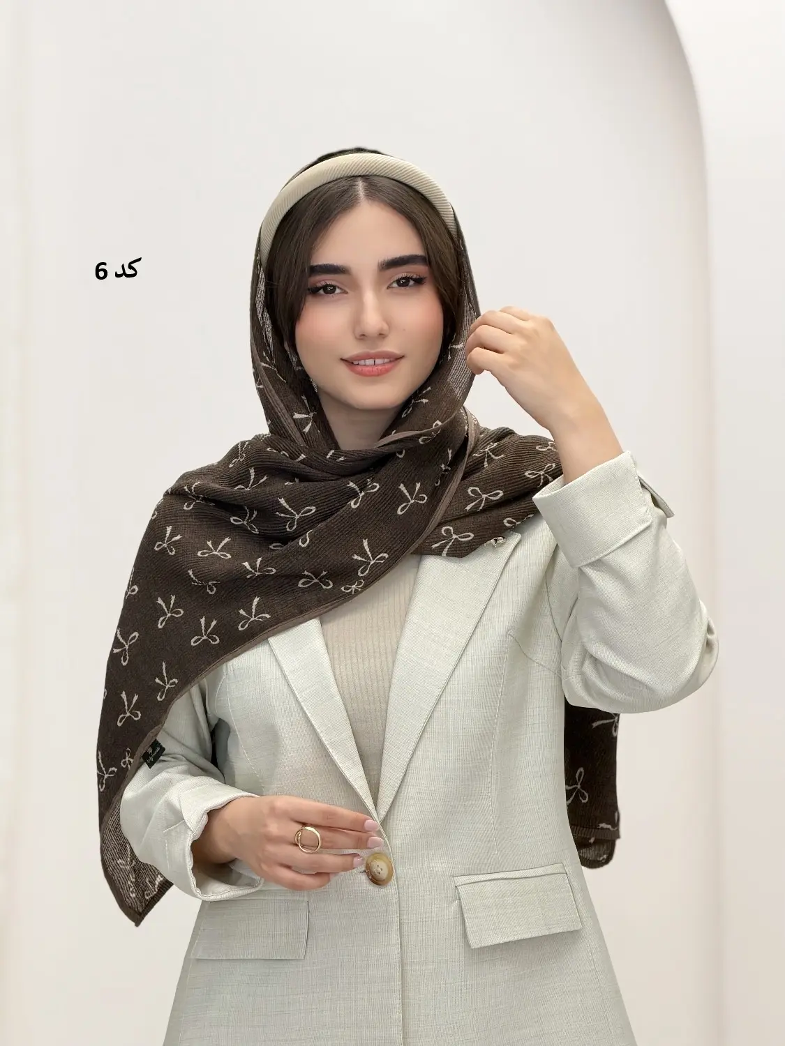 6927-شال نیلوفر